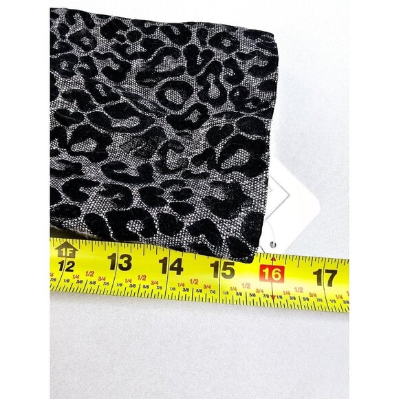 Midnight Velvet Size Medium Womens Sliver Black Cheetah Print Long Sleeve Jacket - Picture 9 of 16